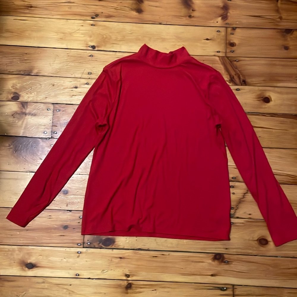 Ribbed Knit Mock Neck